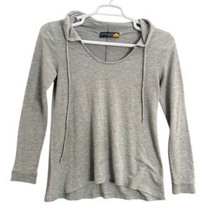 Ocean Drive Clothing Co Gray Hoodie Long Sleeve Drawstring Pullover Top Medium